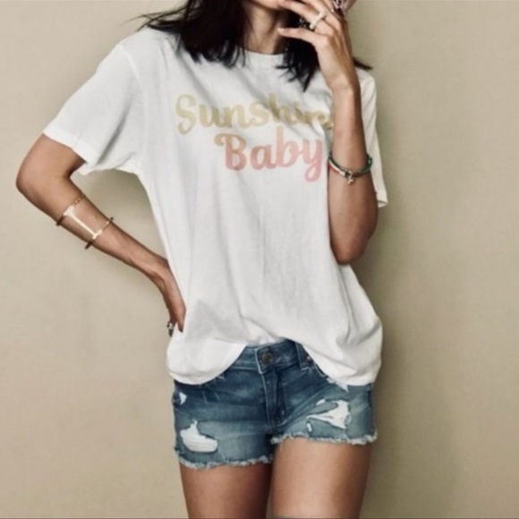 NWT WILDFOX Sunshine Baby Graphic Tee, XS - Picture 1 of 8